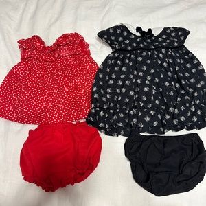 Janie and jack dresses and bloomers
